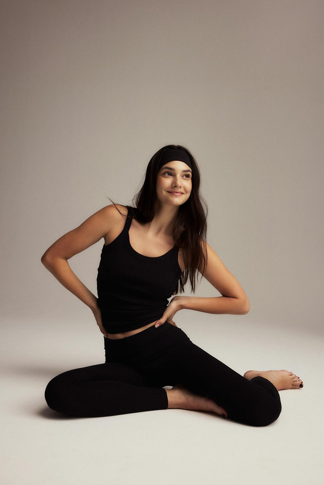 Basic long leggings - Noir