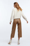 Holly pu culotte trousers - Toastedcoconut
