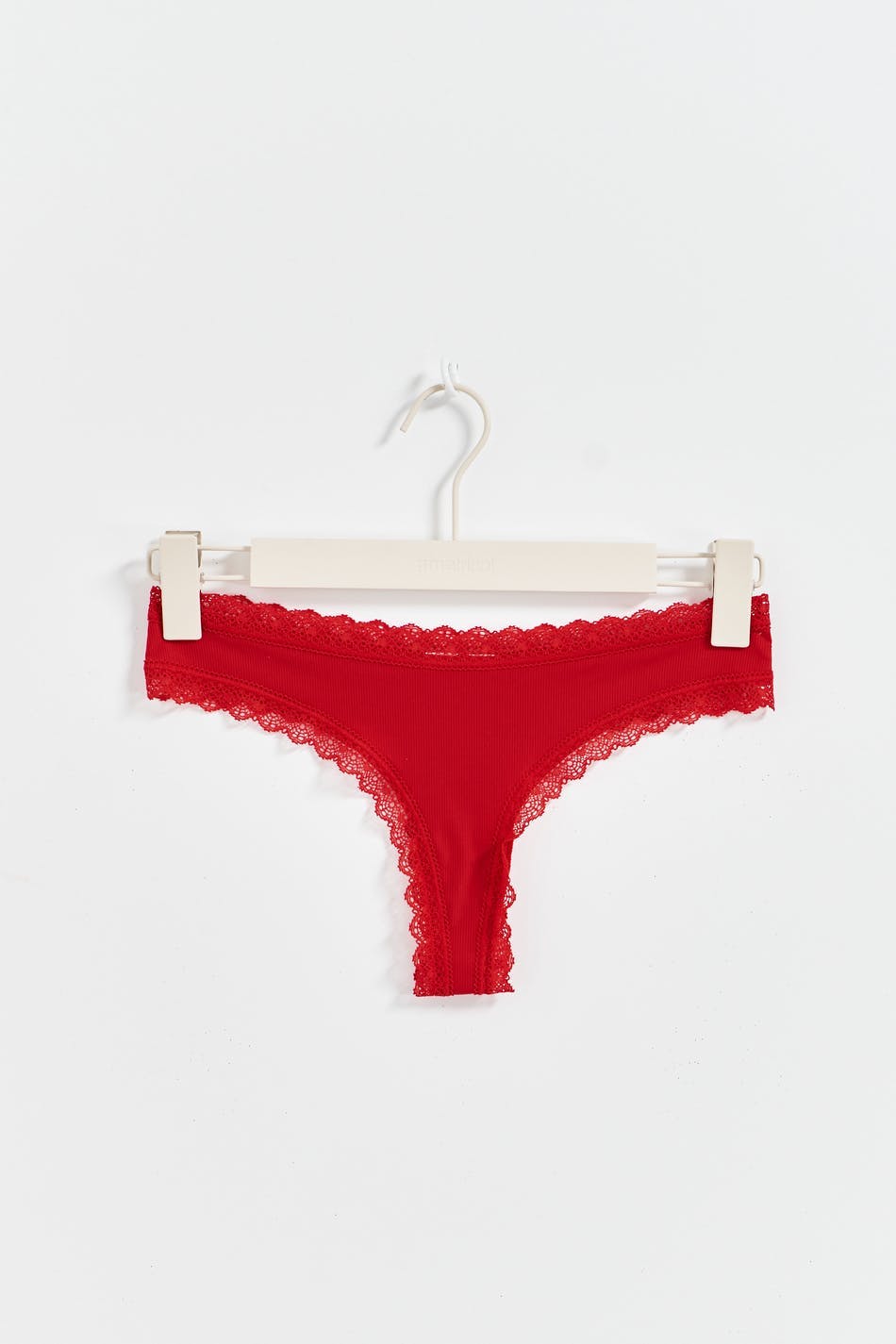 Rib string - Blue/pink