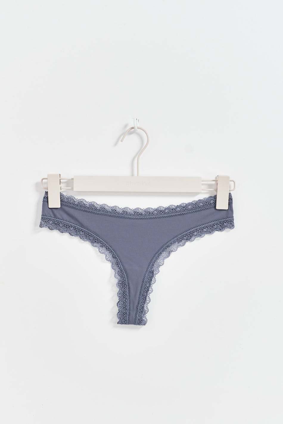 Rib string - Blue/pink