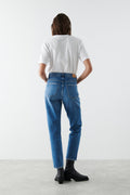 mom jeans - Black/grey dest