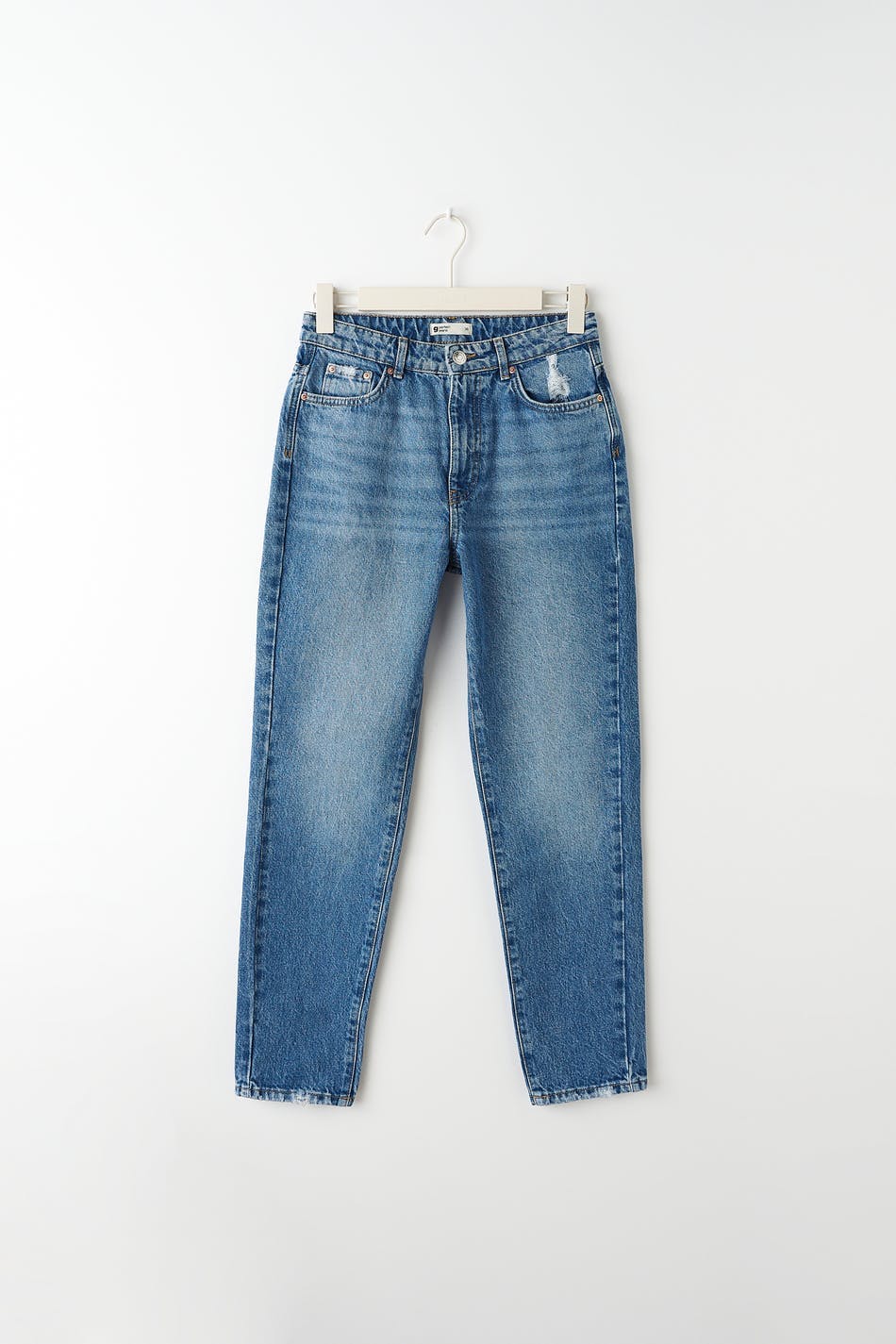 mom jeans - Black/grey dest