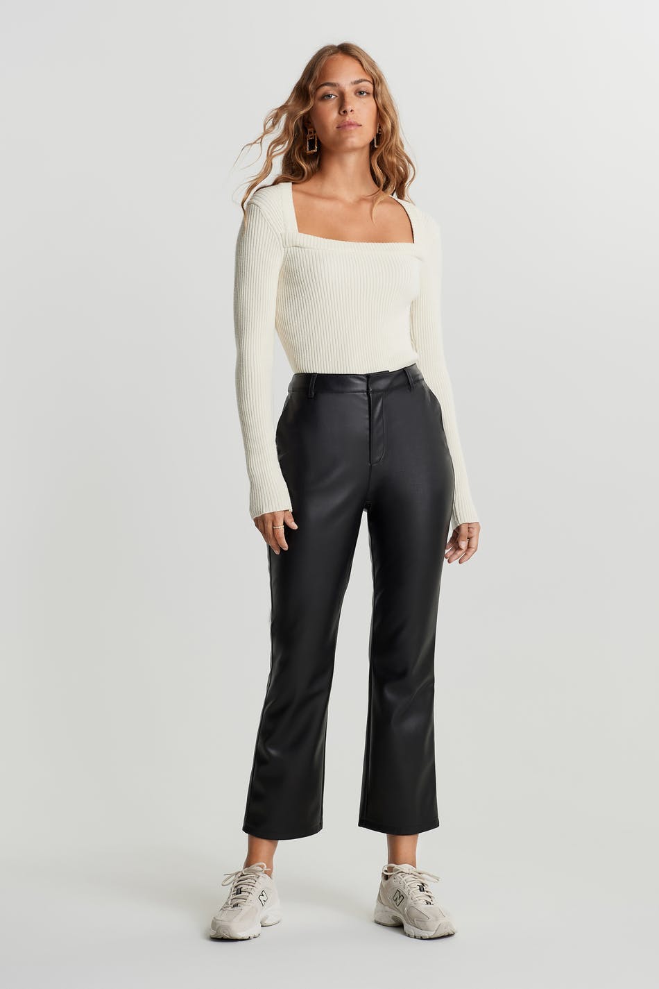Lisa pu trousers - Noir