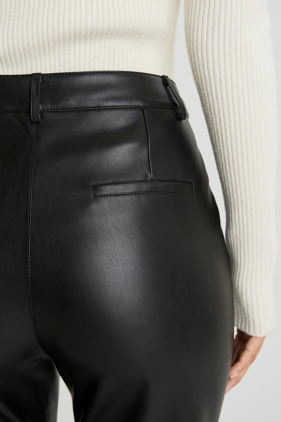 Lisa pu trousers - Noir