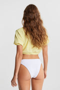 Rosie highwaist bikini brief - Blanc
