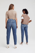 Comfy mom jeans - Skyline blue