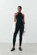 Punto di roma leggings - Noir