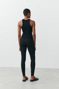 Punto di roma leggings - Noir