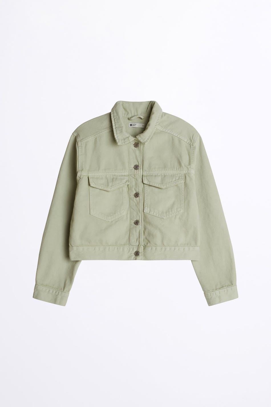 Trucker denim jacket - Green lily
