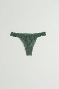lace string - Duck green