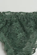 lace string - Duck green