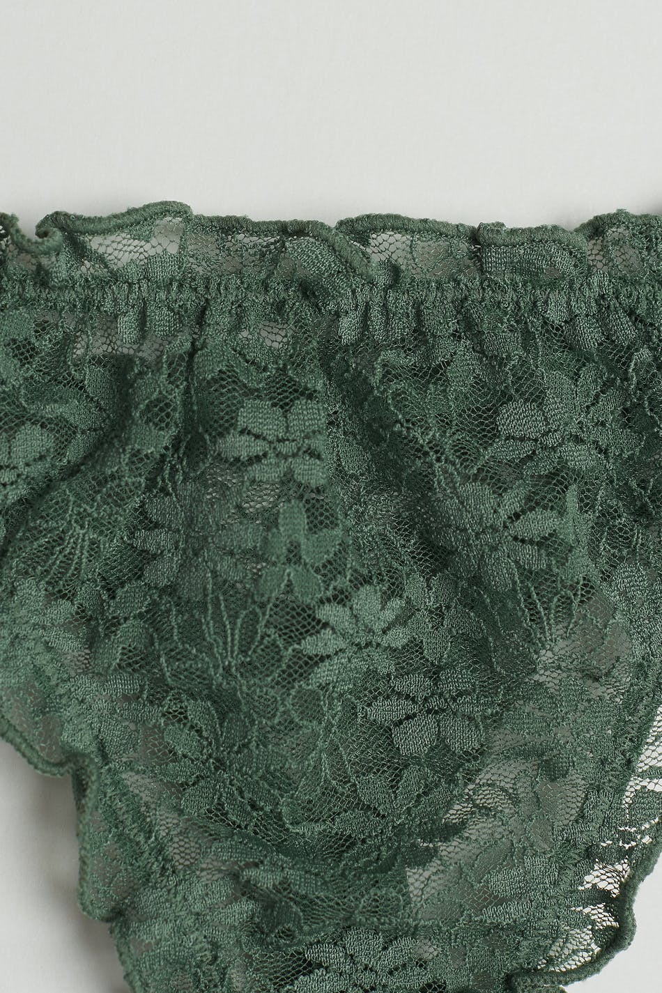 lace string - Duck green