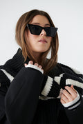 sharp cateye sunglasses - Noir