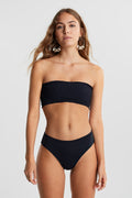 Nina highwaist bikini brief - Noir