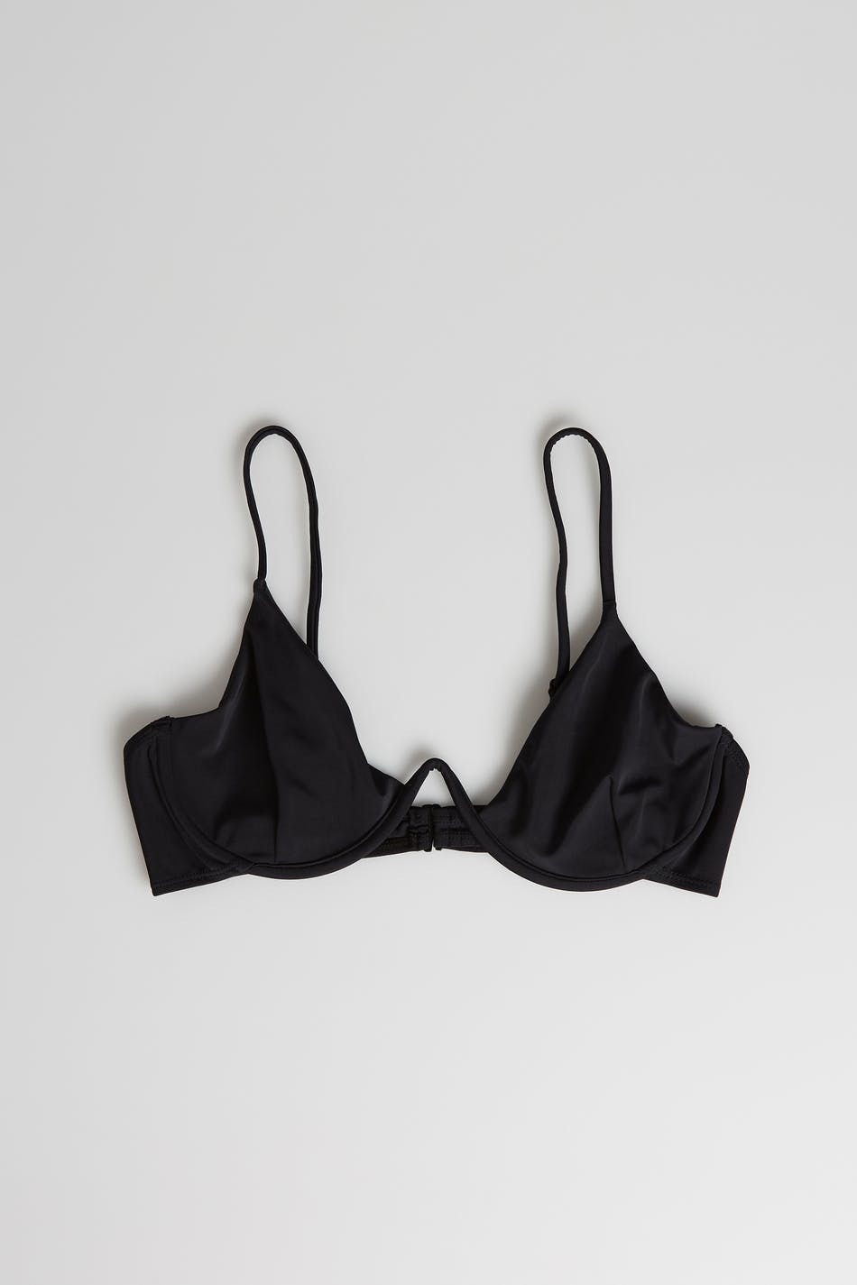 Nina v-shaped bikini top - Noir