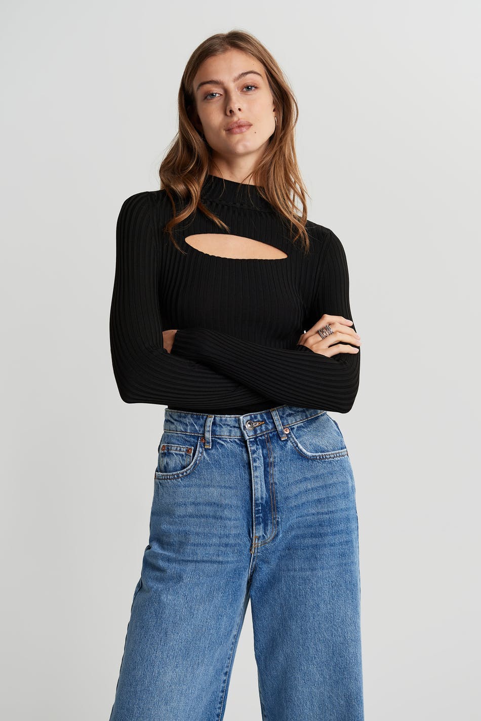 Kim knitted top - Noir