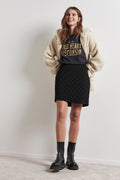 Cassandra quilted skirt - Noir