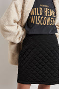 Cassandra quilted skirt - Noir