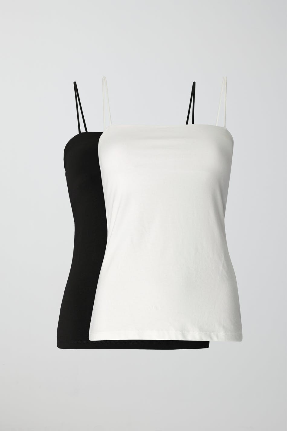 2-pack long singlet - Black/white