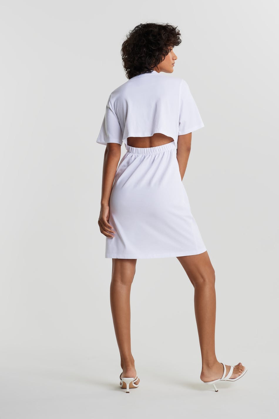 Melinda t-shirt dress - Blanc