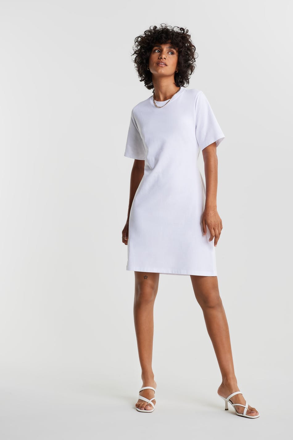 Melinda t-shirt dress - Blanc