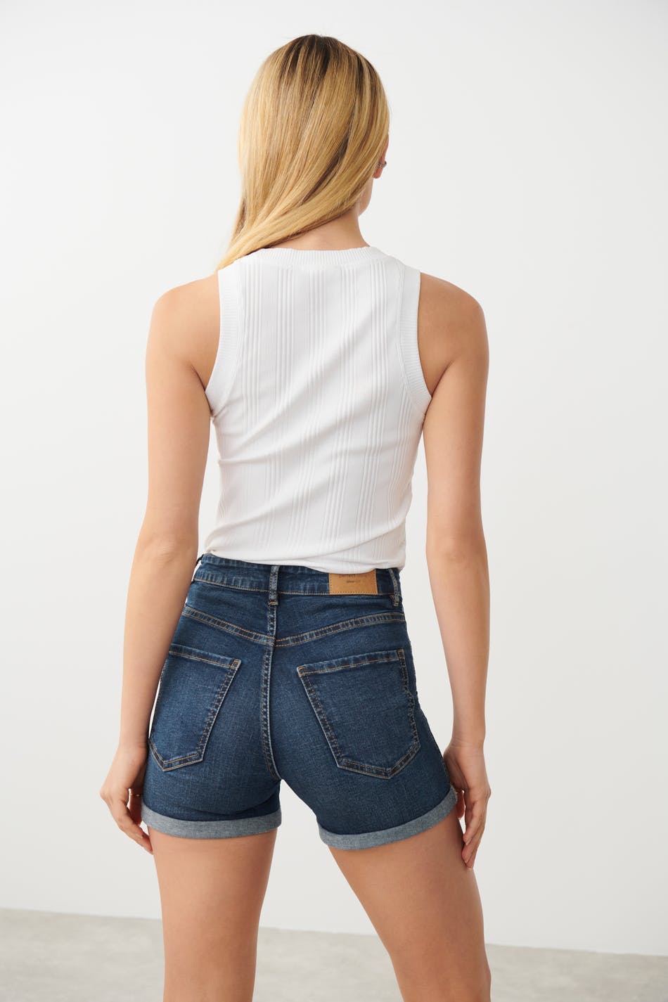 Molly denim shorts - Bleu foncé