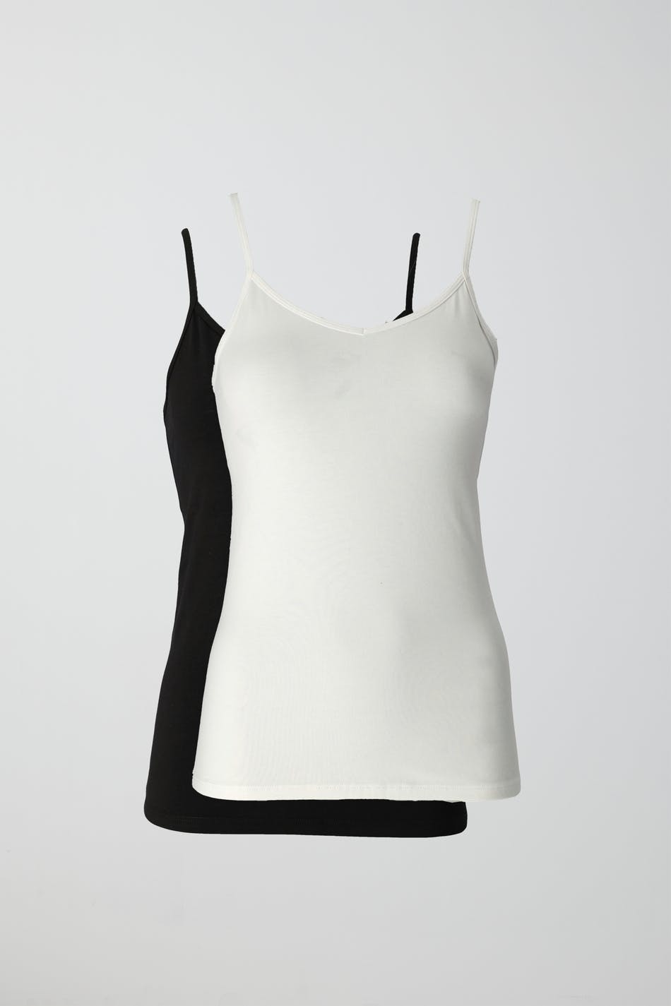 2-pack my basic singlet - Black/white