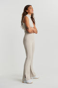 Tara rib trousers - Beige mel