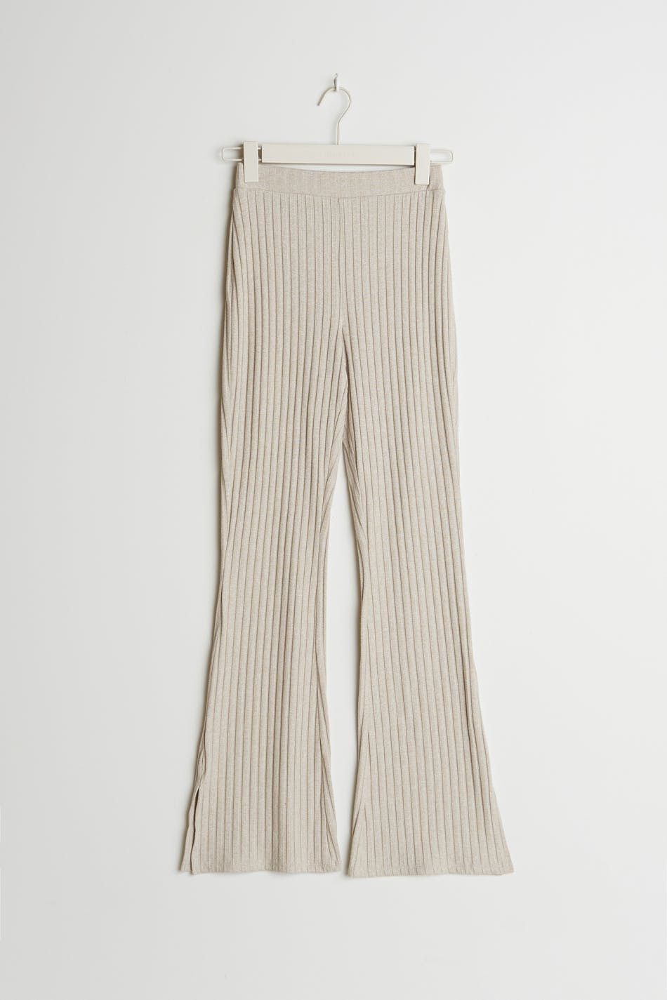 Tara rib trousers - Beige mel