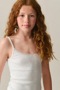 Y lace singlet - Rose clair