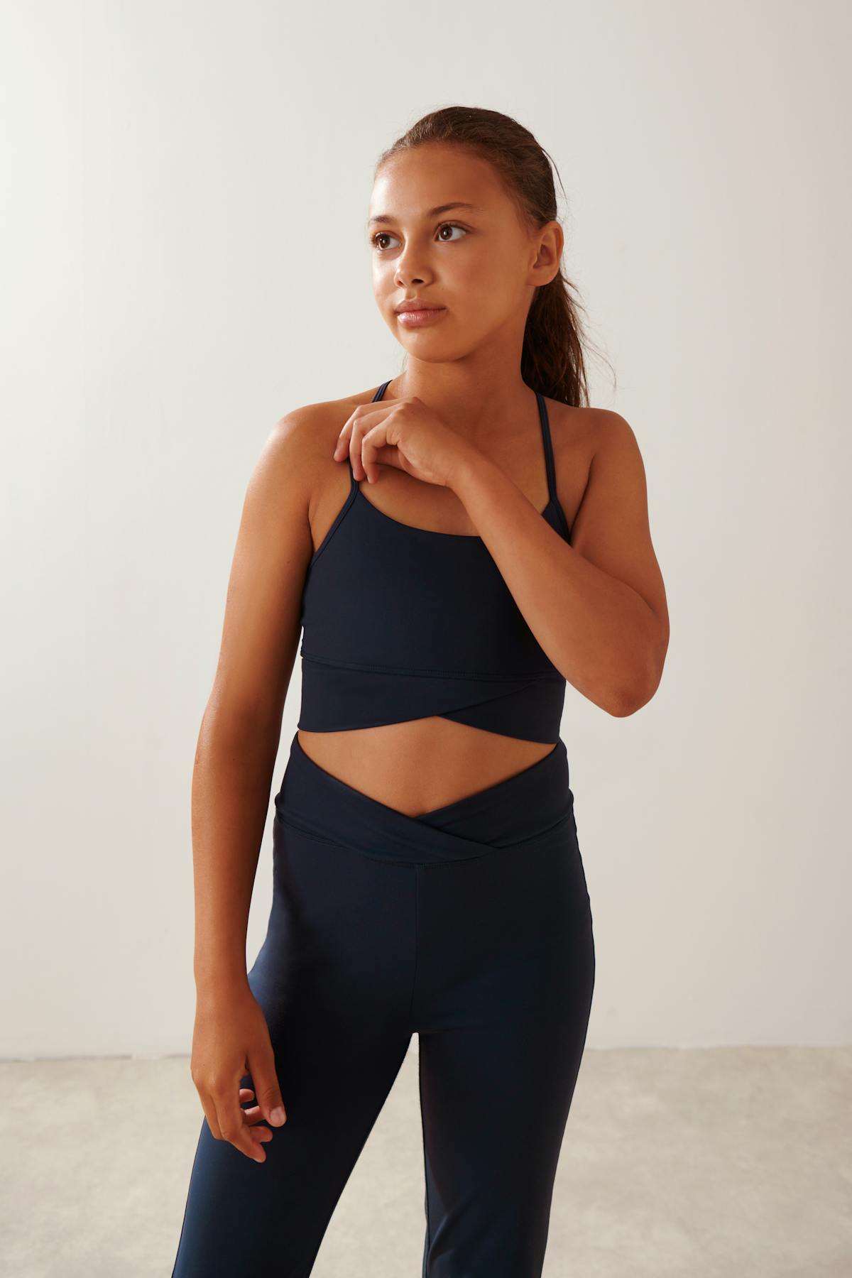 Sporty yoga top - Bleu marine