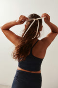 Sporty yoga top - Bleu marine