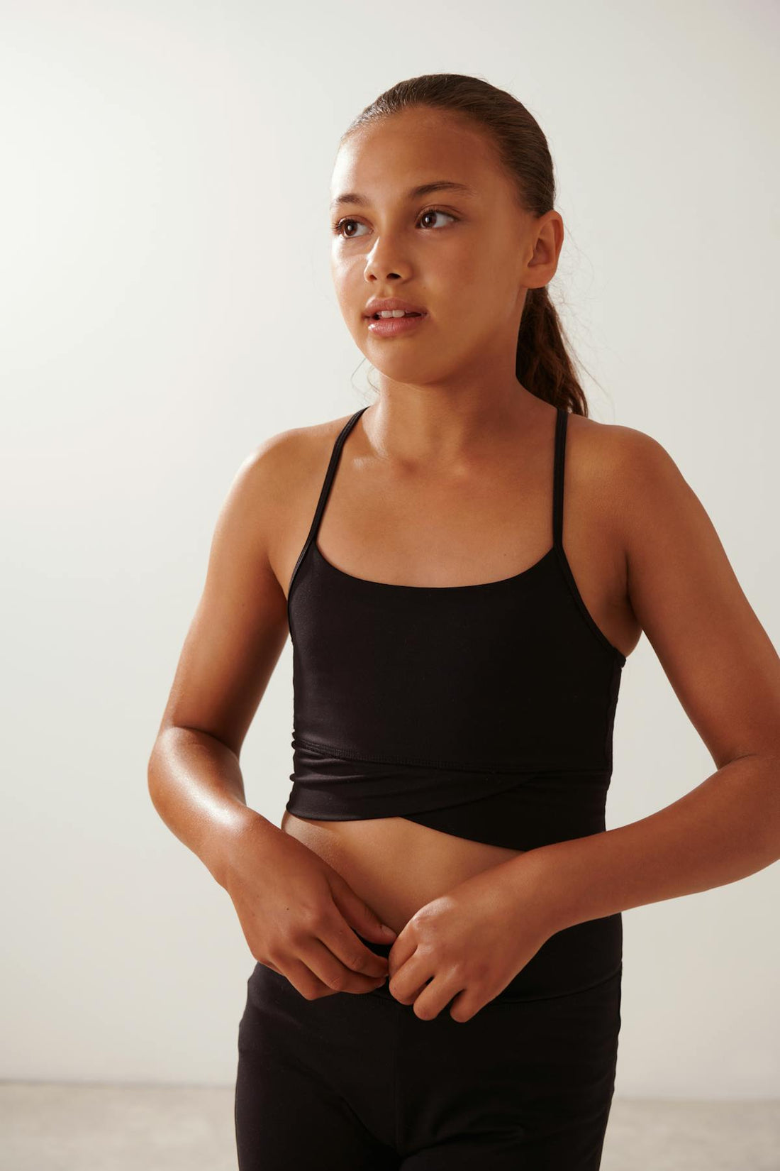 Sporty yoga top - Noir