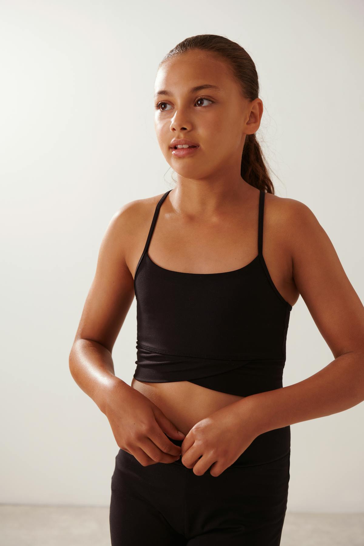 Sporty yoga top - Noir