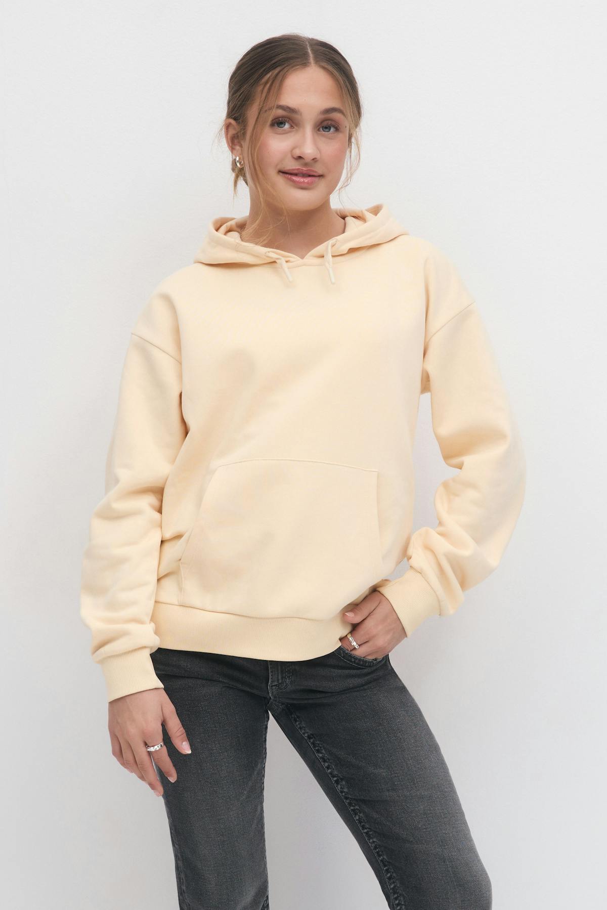 y oversized hoodie - Butter yellow