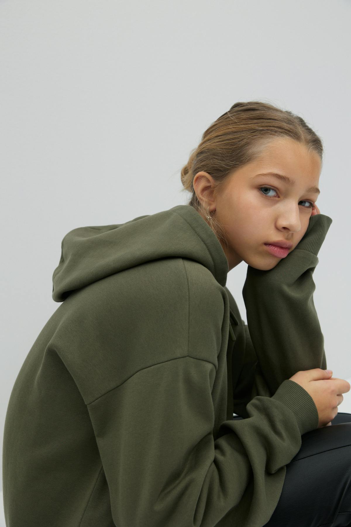 y oversized hoodie - Olive green