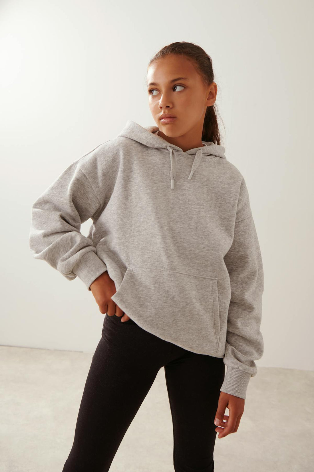 y oversized hoodie - Lt grey melange