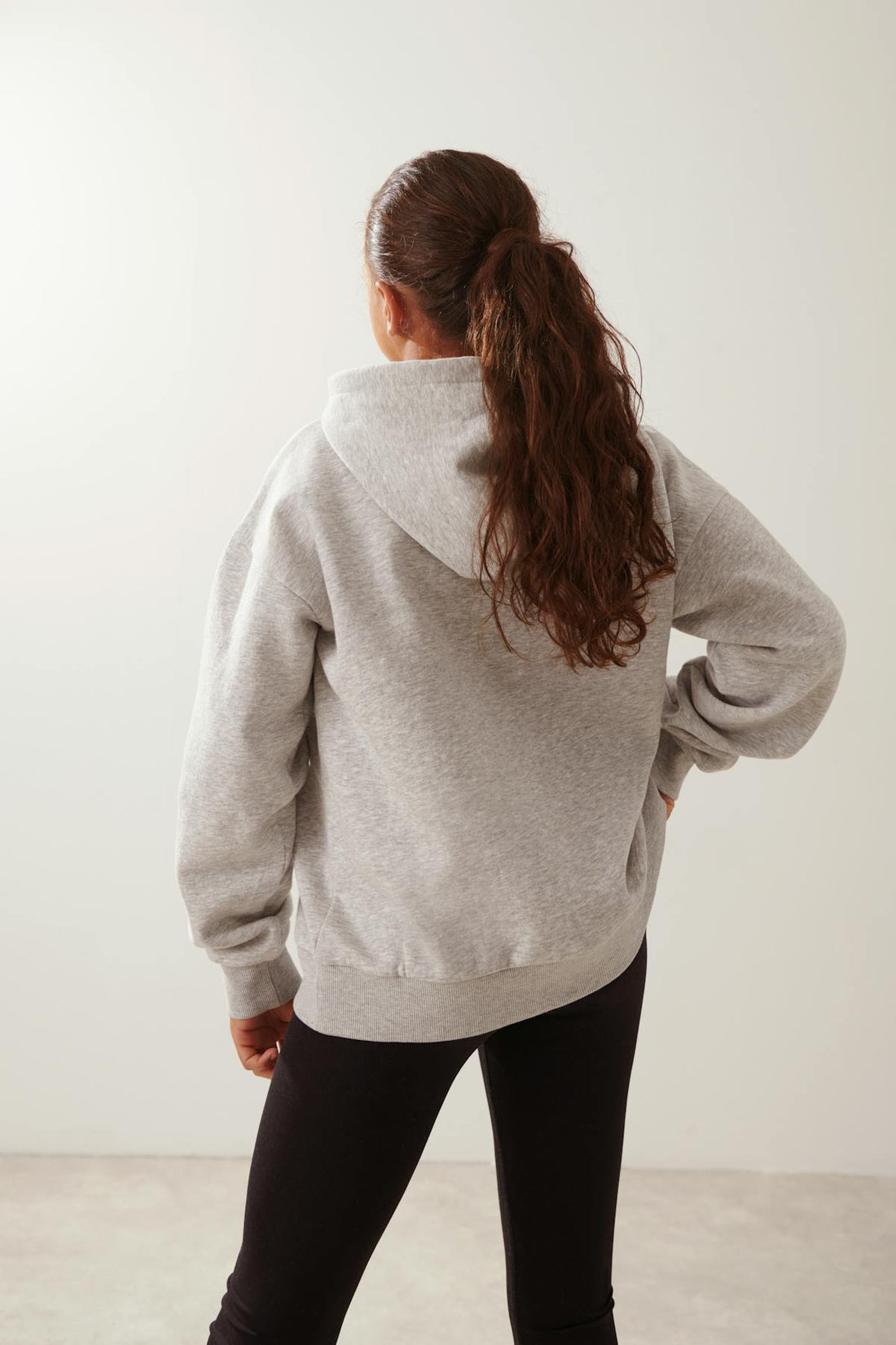 y oversized hoodie - Lt grey melange