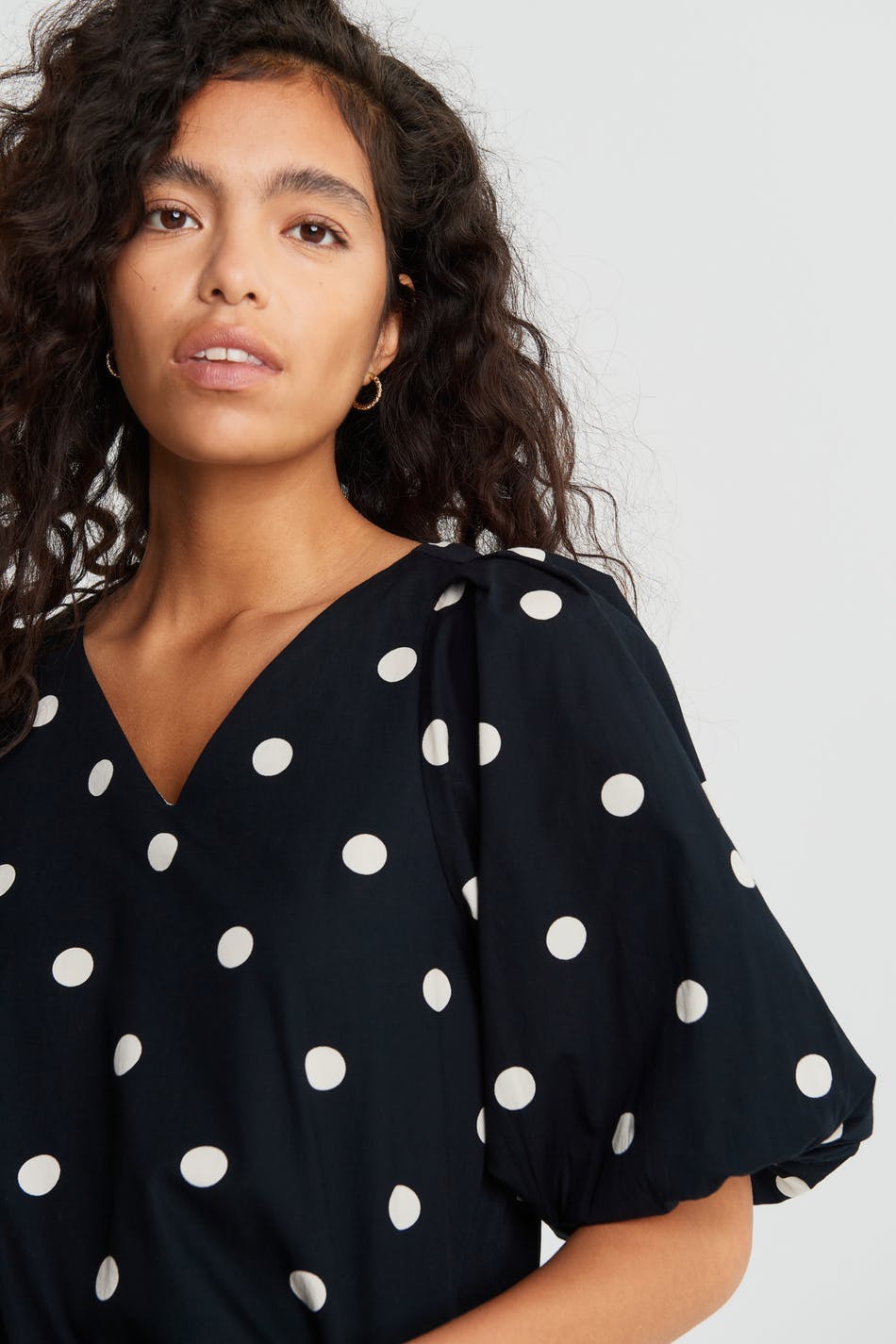 Elina blouse - Black/white dot