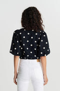 Elina blouse - Black/white dot