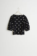 Elina blouse - Black/white dot