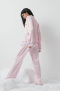 Satin set - Pink stripe