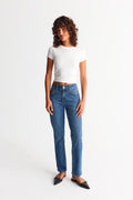 Slim straight jeans - Bleu foncé