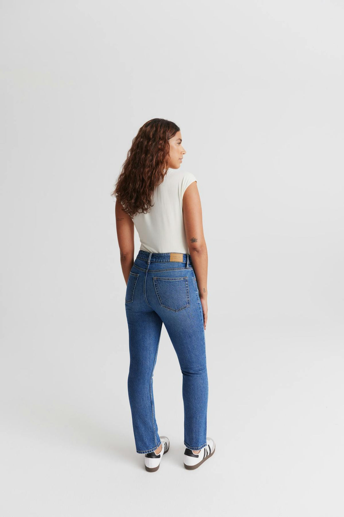 Slim straight jeans - Bleu foncé