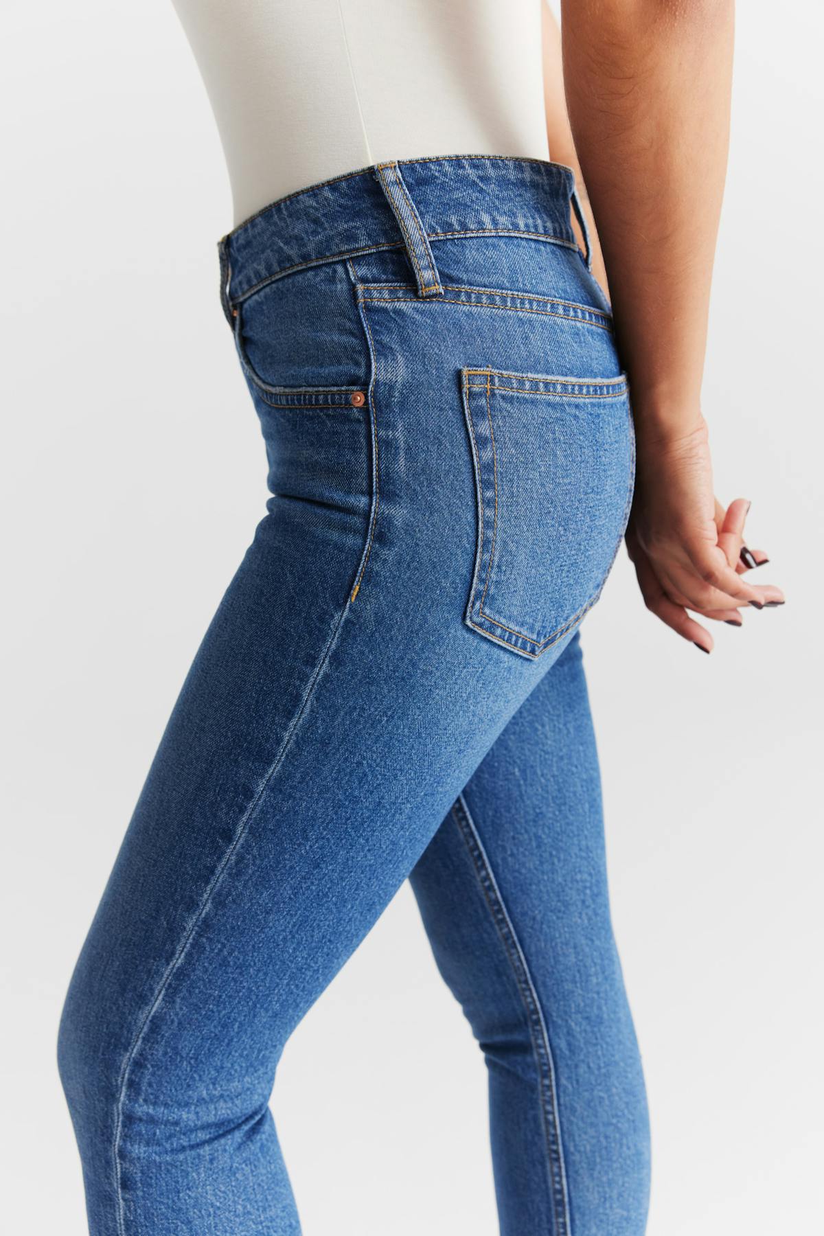 Slim straight jeans - Bleu foncé
