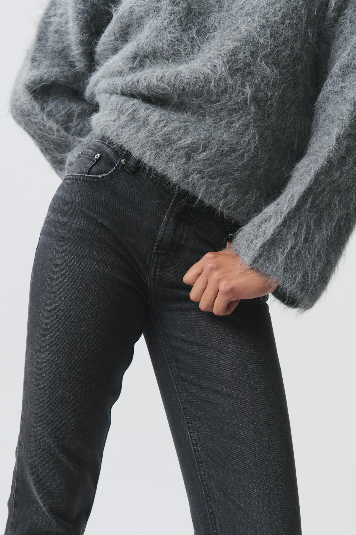 Slim straight jeans - Bleu foncé