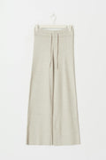 Knitted trousers - Beige melange