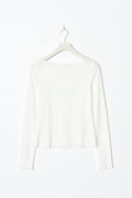 boatneck top - Blanc cassé