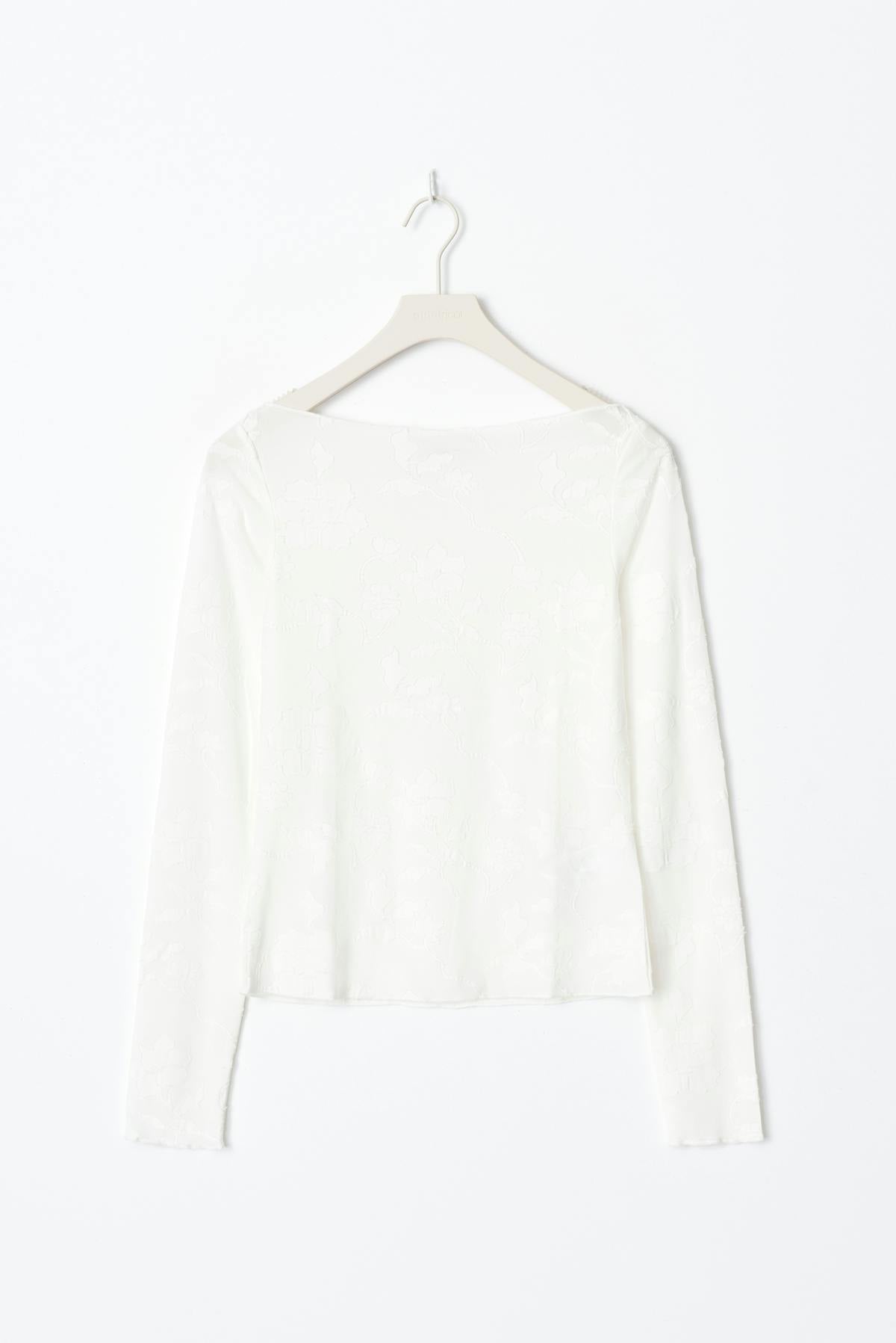 boatneck top - Blanc cassé
