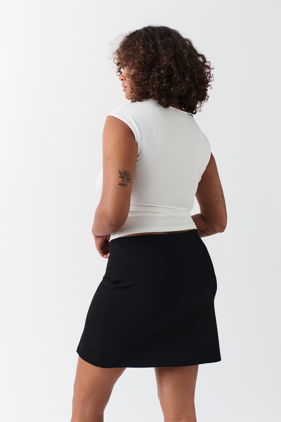 A line skirt - Noir